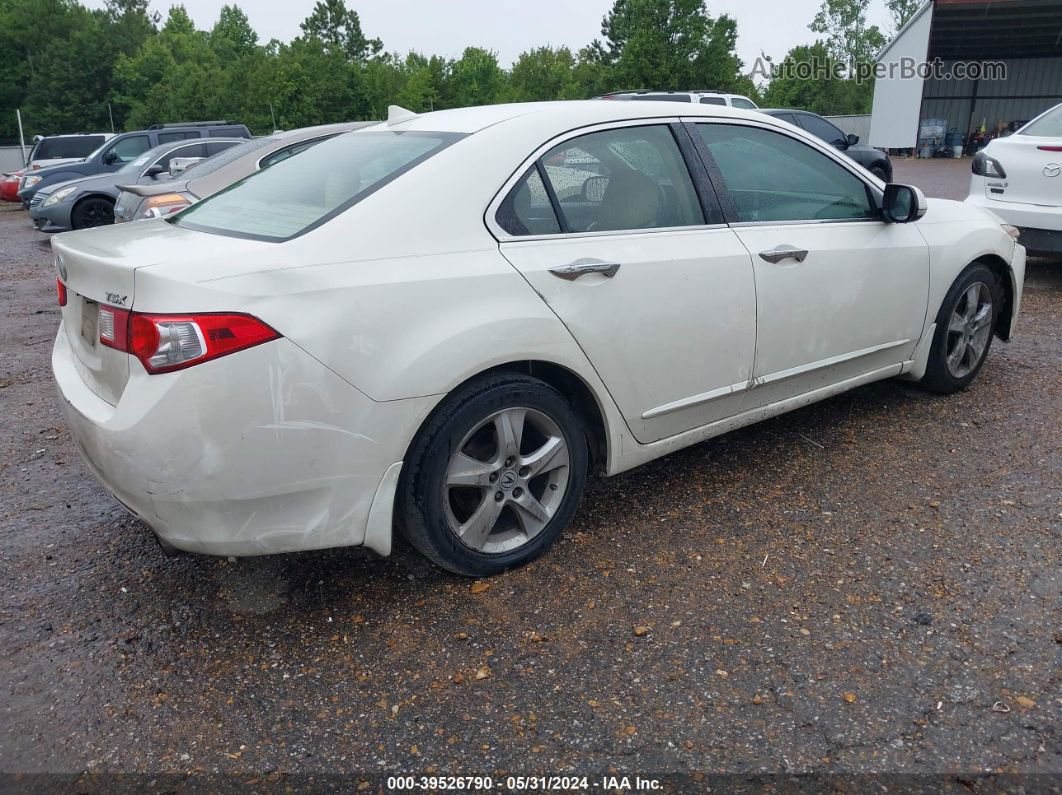 2010 Acura Tsx 2.4 White vin: JH4CU2F63AC024882