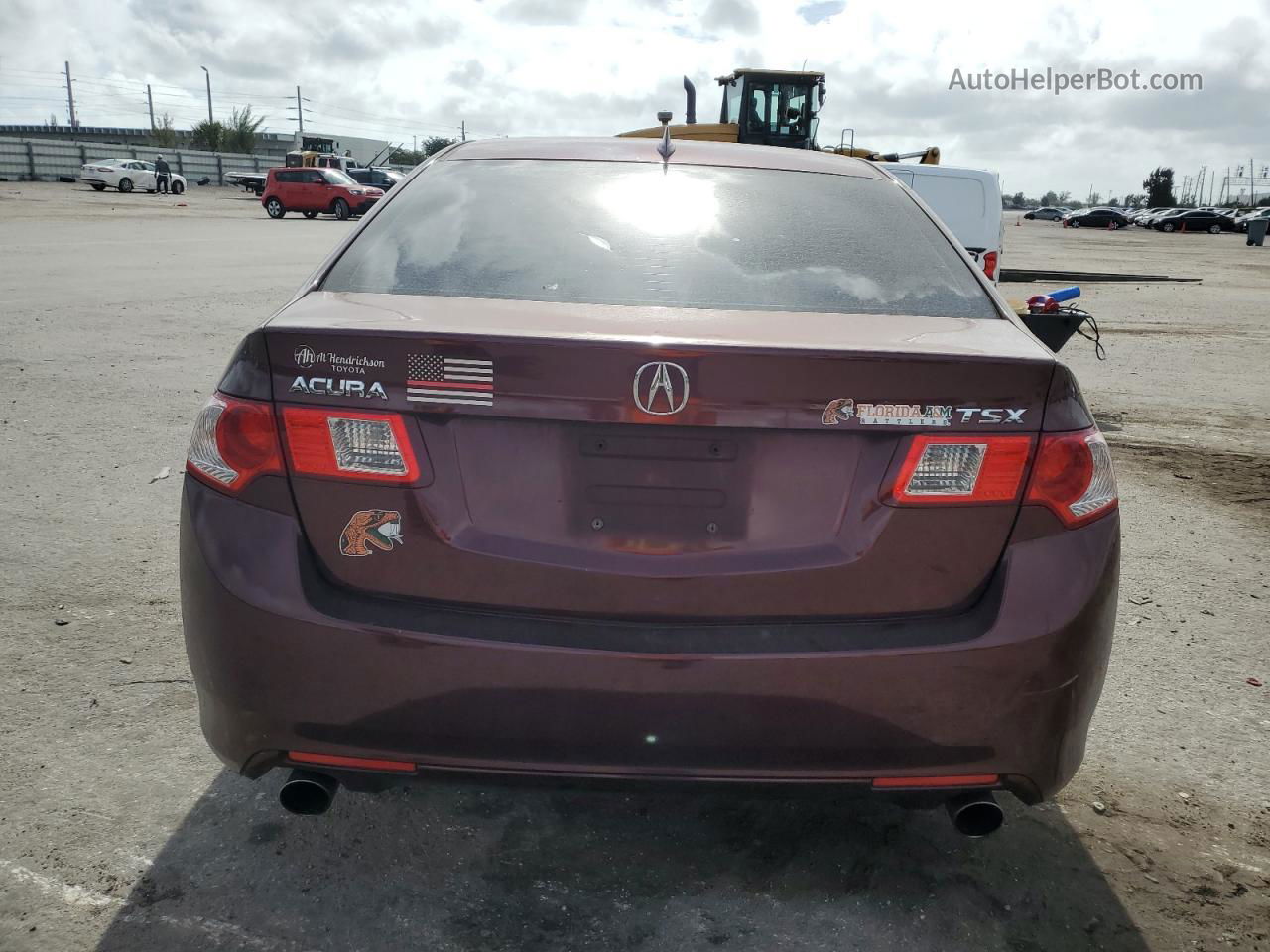 2010 Acura Tsx  Бордовый vin: JH4CU2F63AC025577