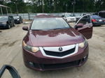 2010 Acura Tsx  Burgundy vin: JH4CU2F63AC032268