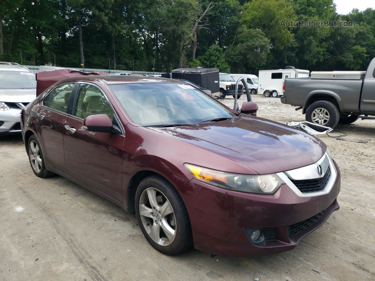 2010 Acura Tsx  Burgundy vin: JH4CU2F63AC032268