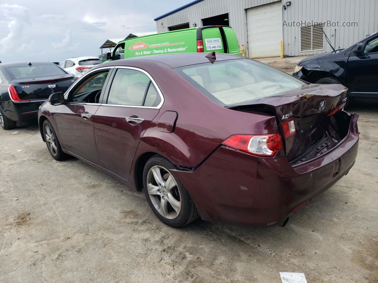 2010 Acura Tsx  Burgundy vin: JH4CU2F63AC032268