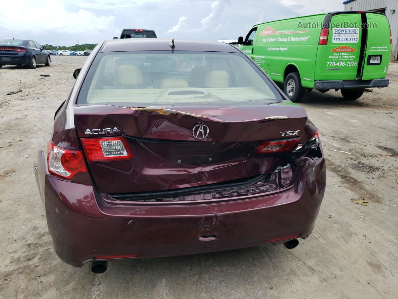 2010 Acura Tsx  Burgundy vin: JH4CU2F63AC032268