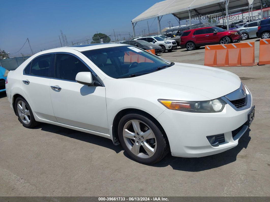 2010 Acura Tsx 2.4 White vin: JH4CU2F64AC004883