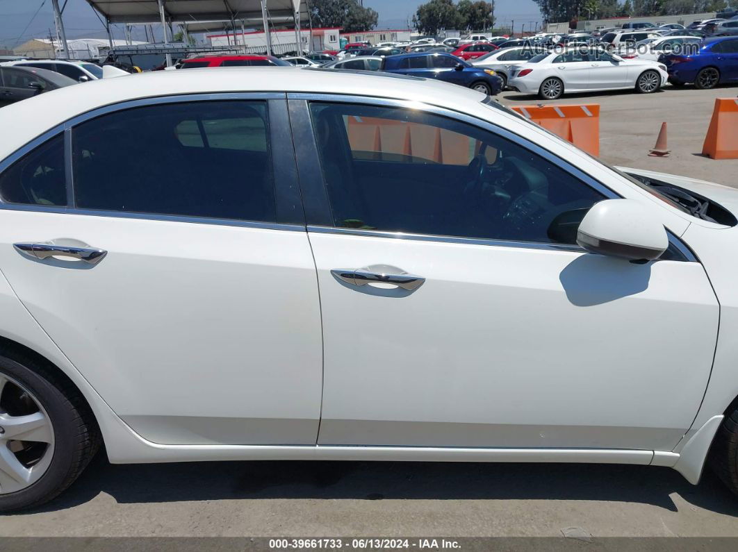 2010 Acura Tsx 2.4 White vin: JH4CU2F64AC004883