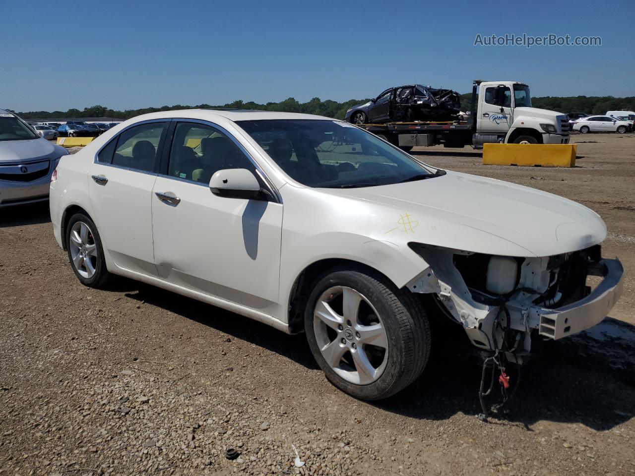 2010 Acura Tsx  White vin: JH4CU2F64AC010098