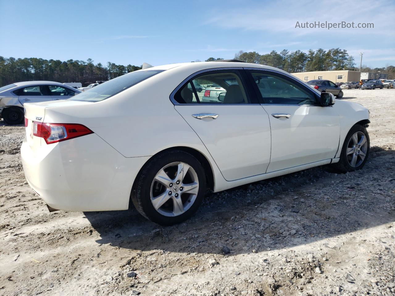 2010 Acura Tsx  White vin: JH4CU2F64AC018041