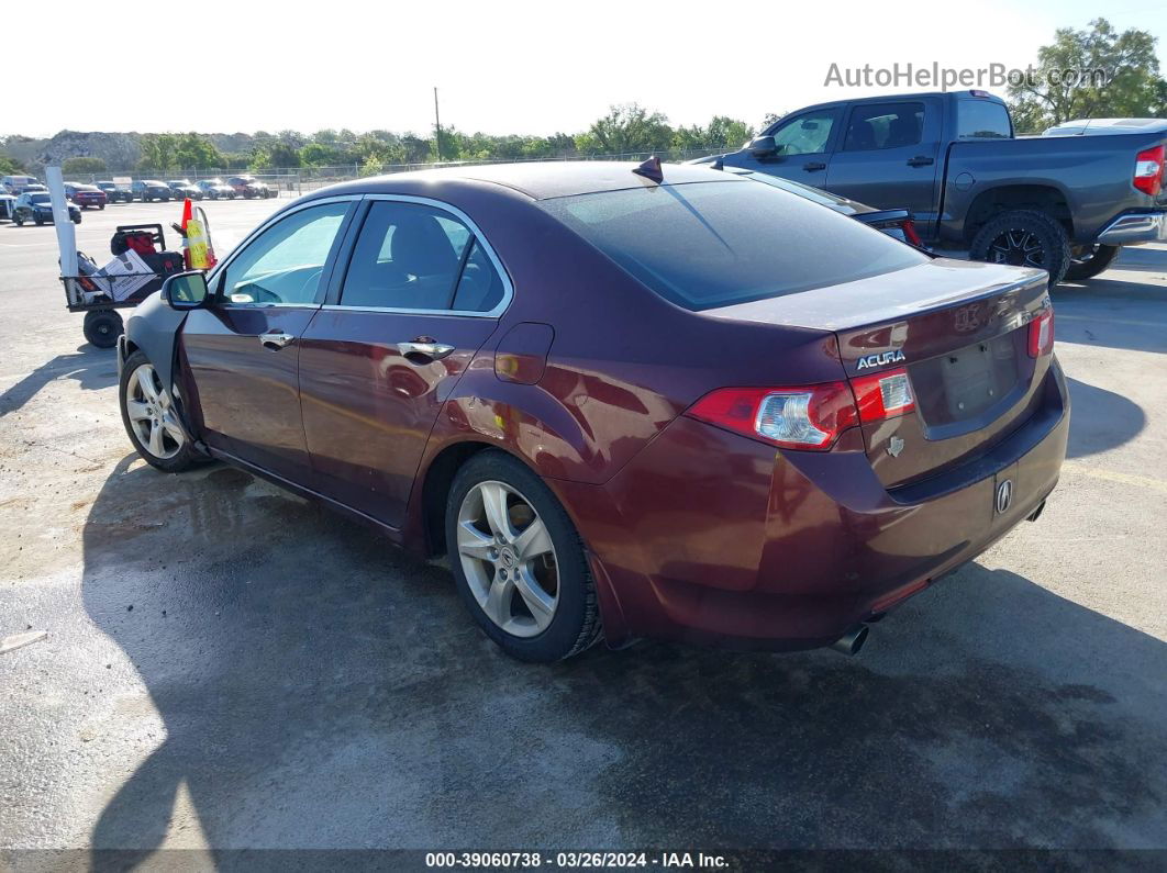 2010 Acura Tsx 2.4 Burgundy vin: JH4CU2F64AC020985