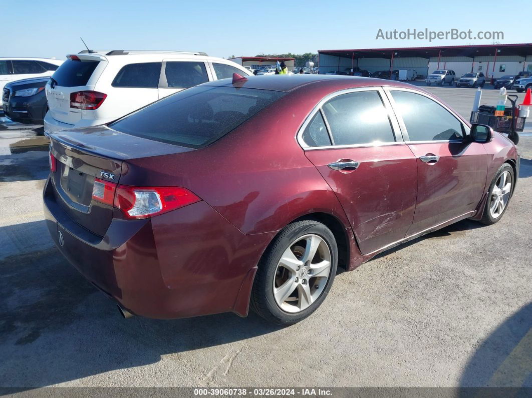 2010 Acura Tsx 2.4 Burgundy vin: JH4CU2F64AC020985