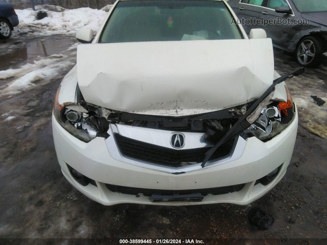 2010 Acura Tsx 2.4 White vin: JH4CU2F64AC024941