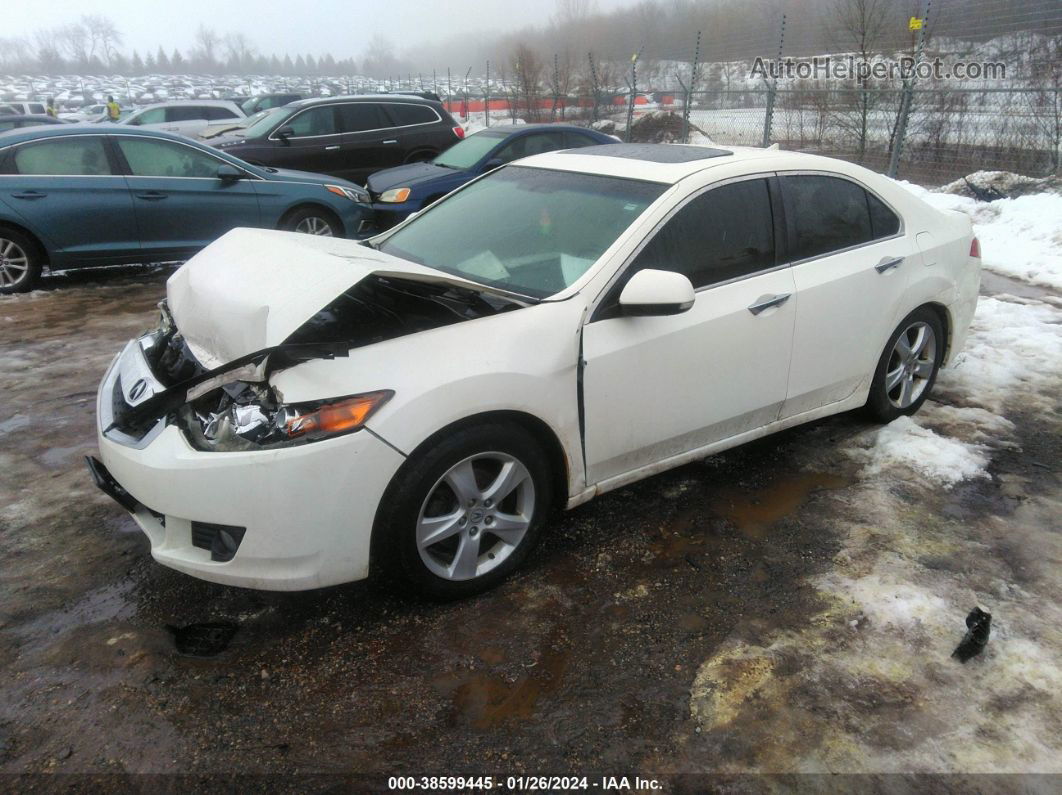 2010 Acura Tsx 2.4 White vin: JH4CU2F64AC024941