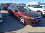 2010 Acura Tsx 2.4 Maroon vin: JH4CU2F64AC025877