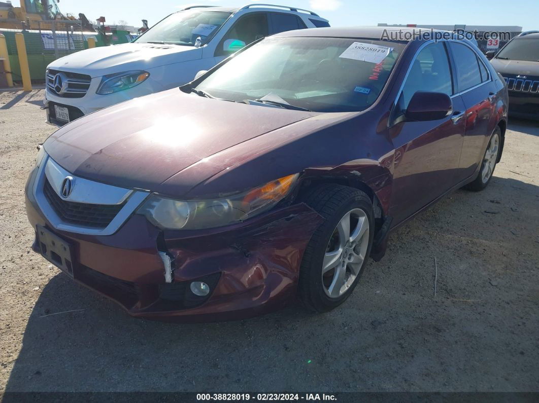 2010 Acura Tsx 2.4 Темно-бордовый vin: JH4CU2F64AC025877