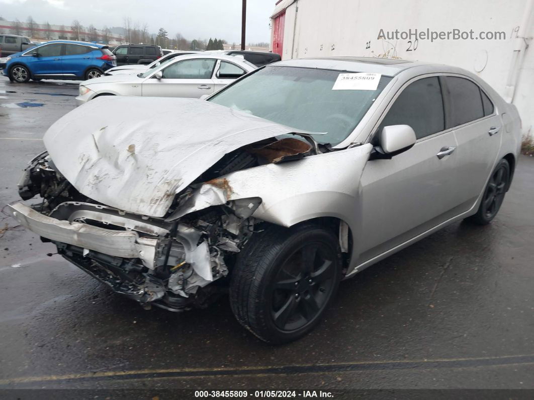 2010 Acura Tsx 2.4 Silver vin: JH4CU2F64AC028276