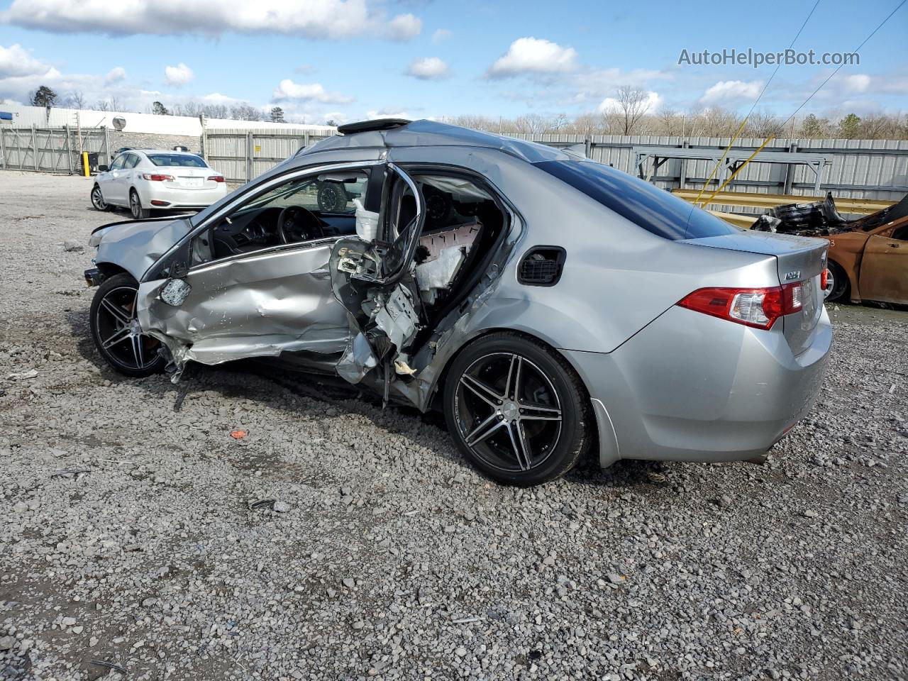 2010 Acura Tsx  Silver vin: JH4CU2F64AC041576