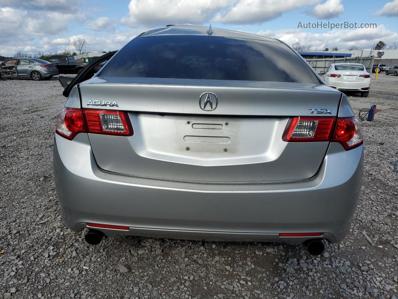 2010 Acura Tsx  Silver vin: JH4CU2F64AC041576