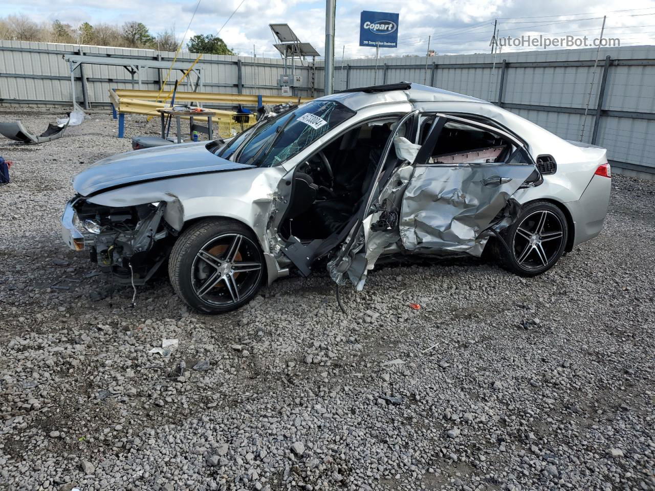 2010 Acura Tsx  Silver vin: JH4CU2F64AC041576