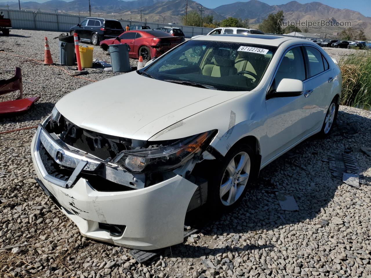 2010 Acura Tsx  White vin: JH4CU2F65AC004892