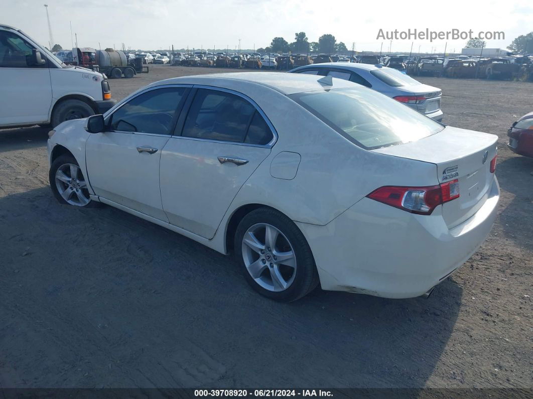 2010 Acura Tsx 2.4 White vin: JH4CU2F65AC014922