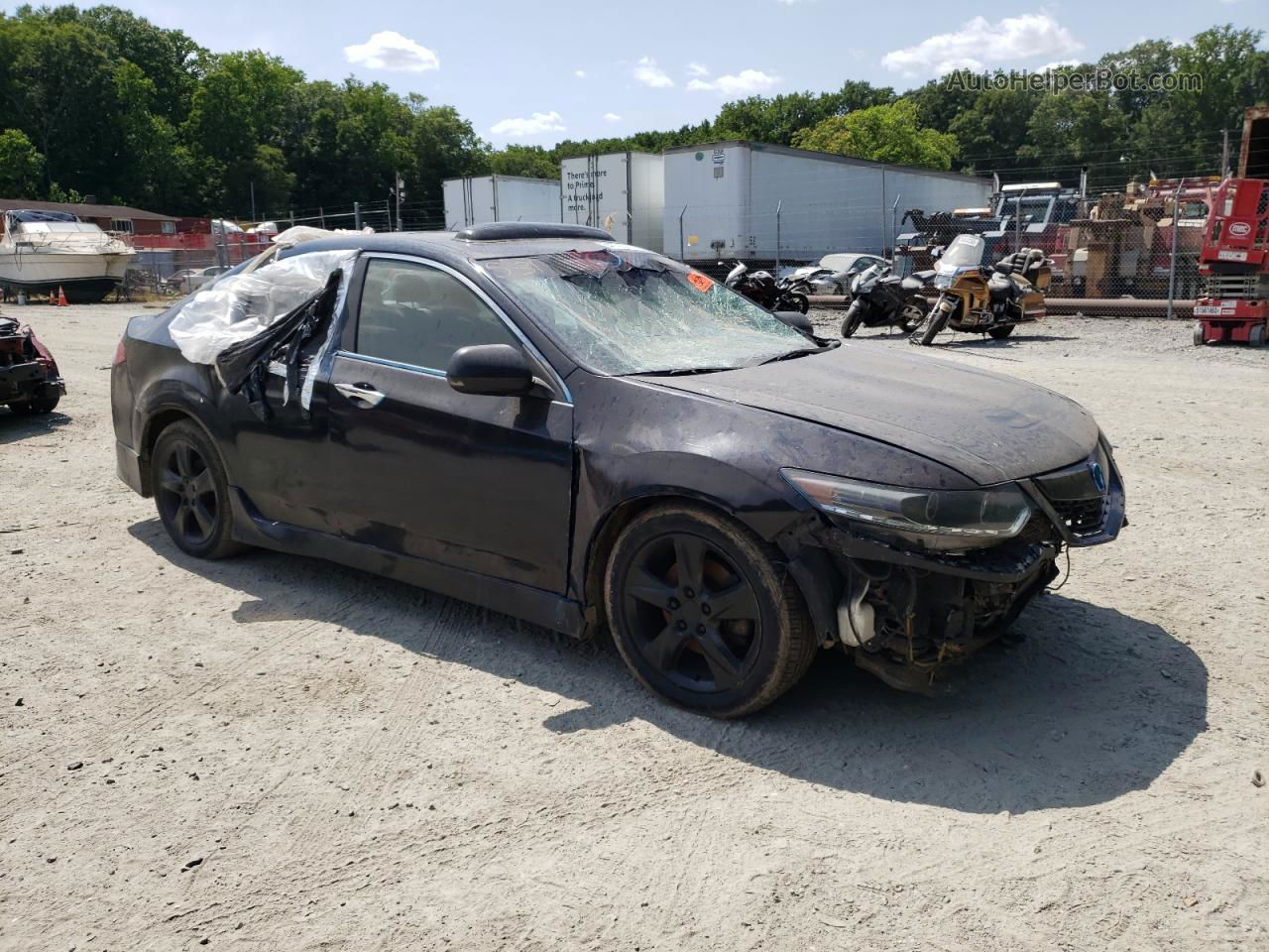 2010 Acura Tsx  Черный vin: JH4CU2F65AC015259