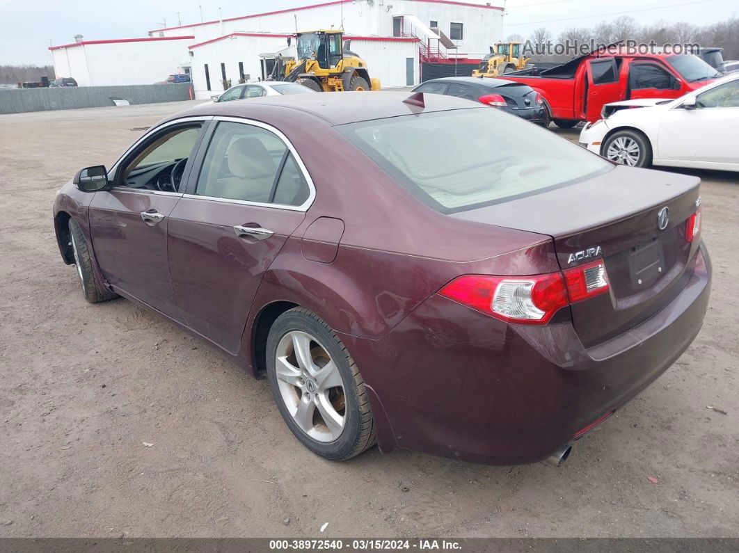 2010 Acura Tsx 2.4 Maroon vin: JH4CU2F65AC017271