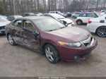 2010 Acura Tsx 2.4 Maroon vin: JH4CU2F65AC017271