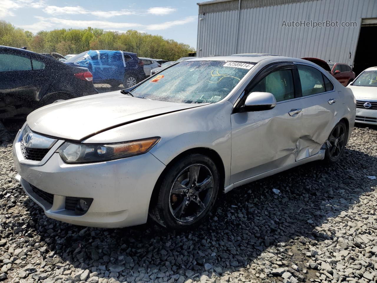 2010 Acura Tsx  Silver vin: JH4CU2F65AC018694