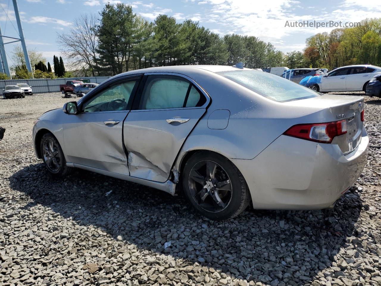 2010 Acura Tsx  Silver vin: JH4CU2F65AC018694