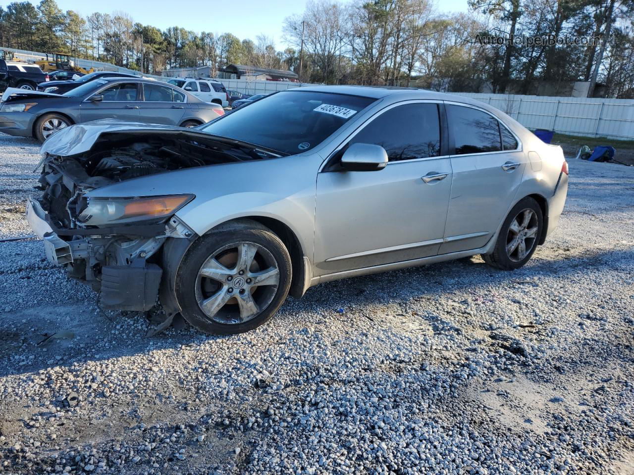 2010 Acura Tsx  Silver vin: JH4CU2F65AC029419