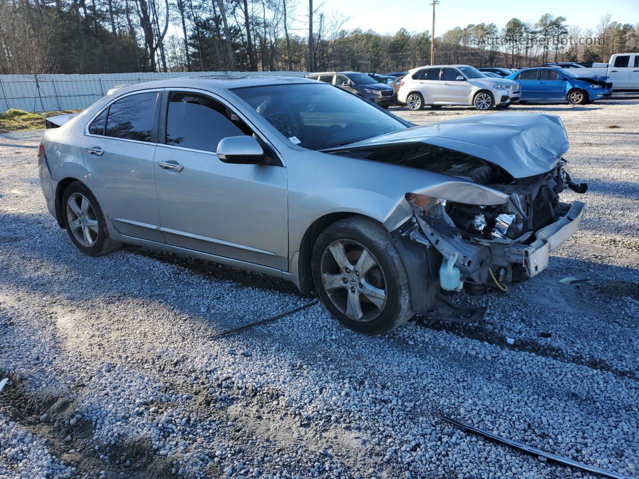 2010 Acura Tsx  Silver vin: JH4CU2F65AC029419