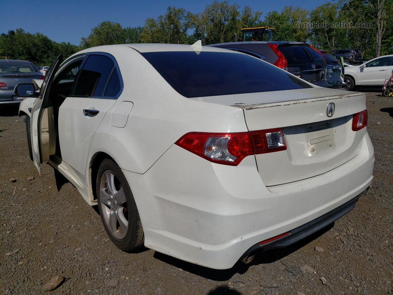 2010 Acura Tsx  White vin: JH4CU2F65AC030067