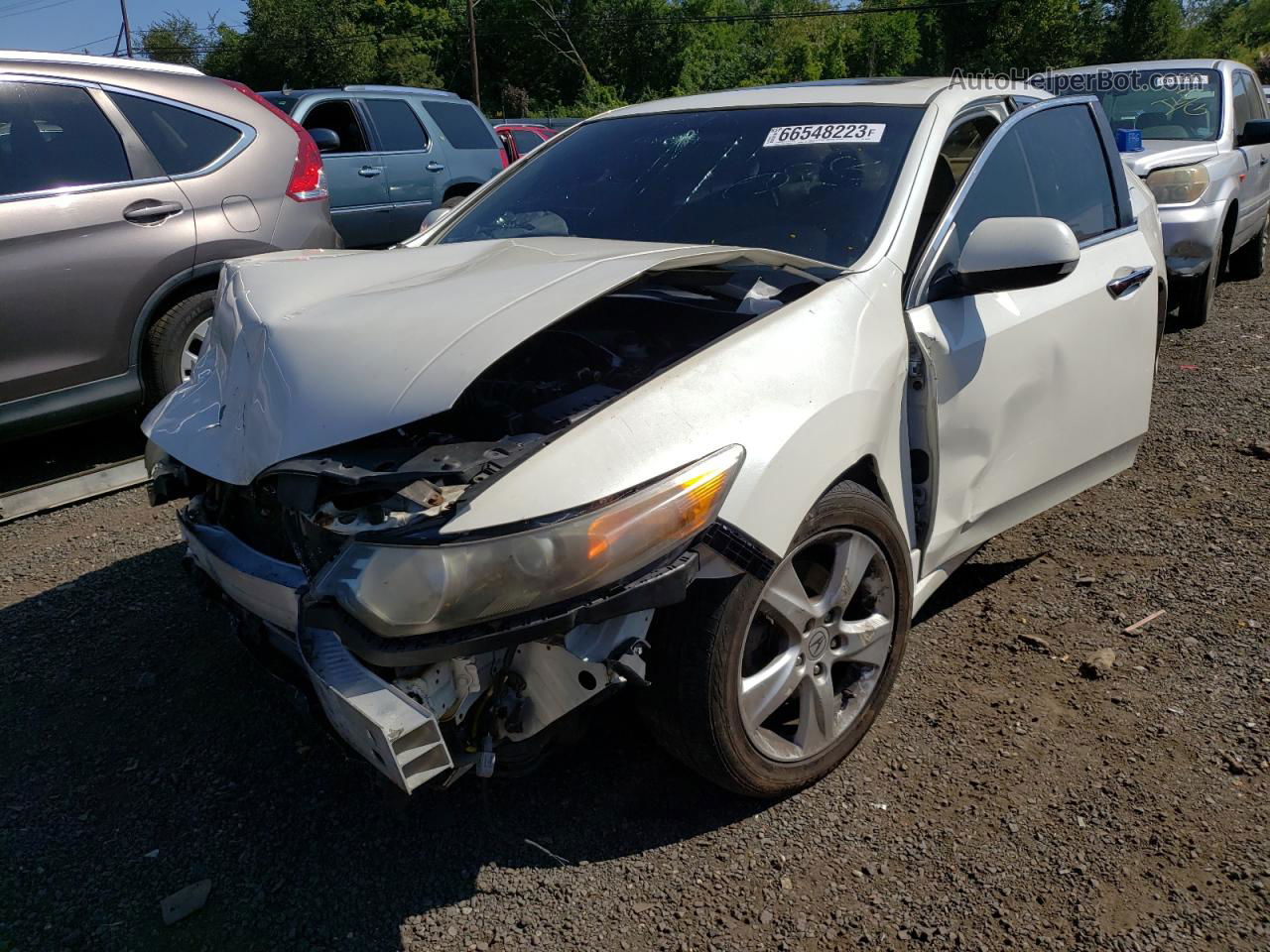 2010 Acura Tsx  White vin: JH4CU2F65AC030067