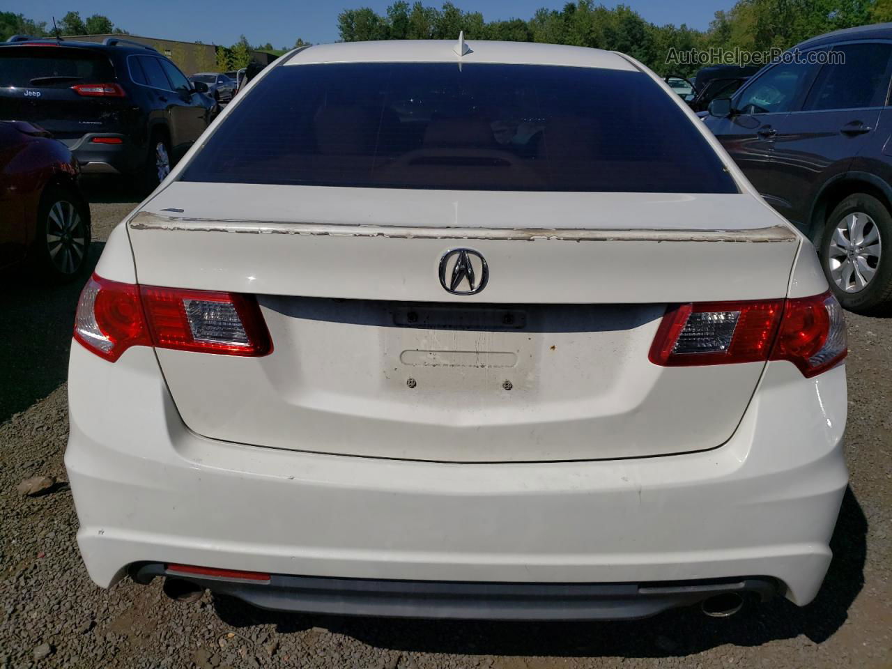 2010 Acura Tsx  White vin: JH4CU2F65AC030067