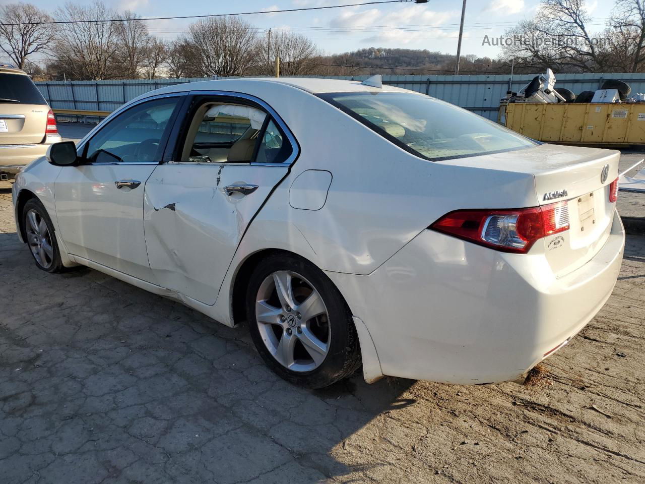 2010 Acura Tsx  White vin: JH4CU2F65AC031655