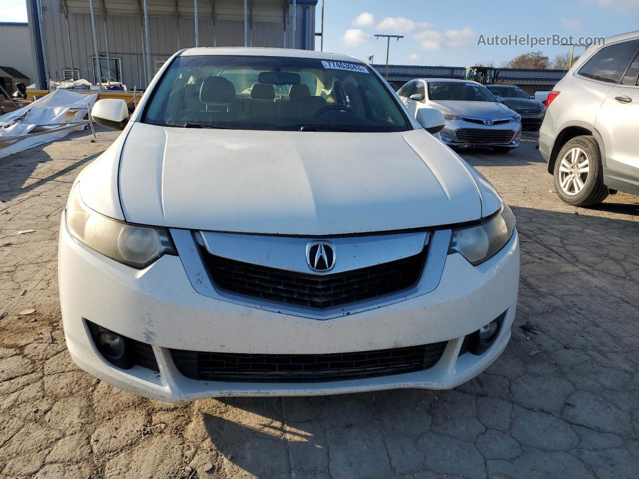 2010 Acura Tsx  White vin: JH4CU2F65AC031655