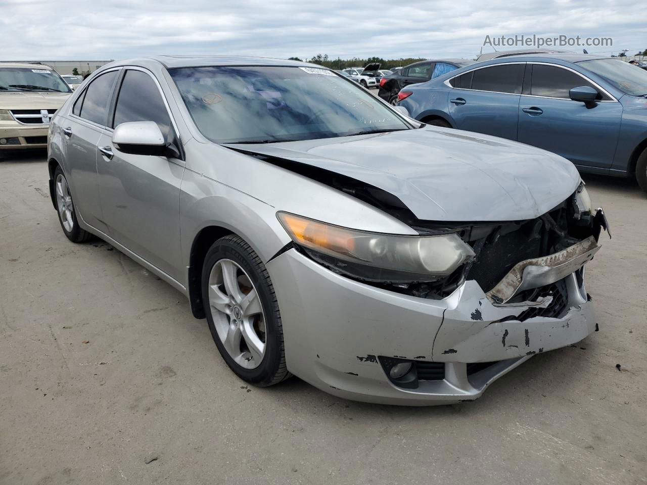 2010 Acura Tsx  Silver vin: JH4CU2F65AC041571