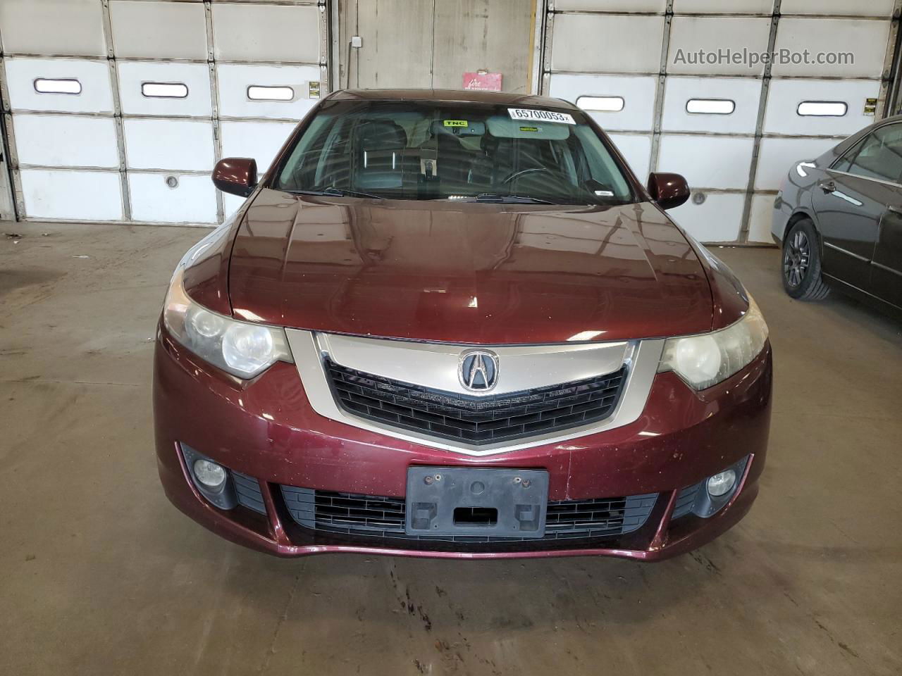 2010 Acura Tsx  Burgundy vin: JH4CU2F65AC043305