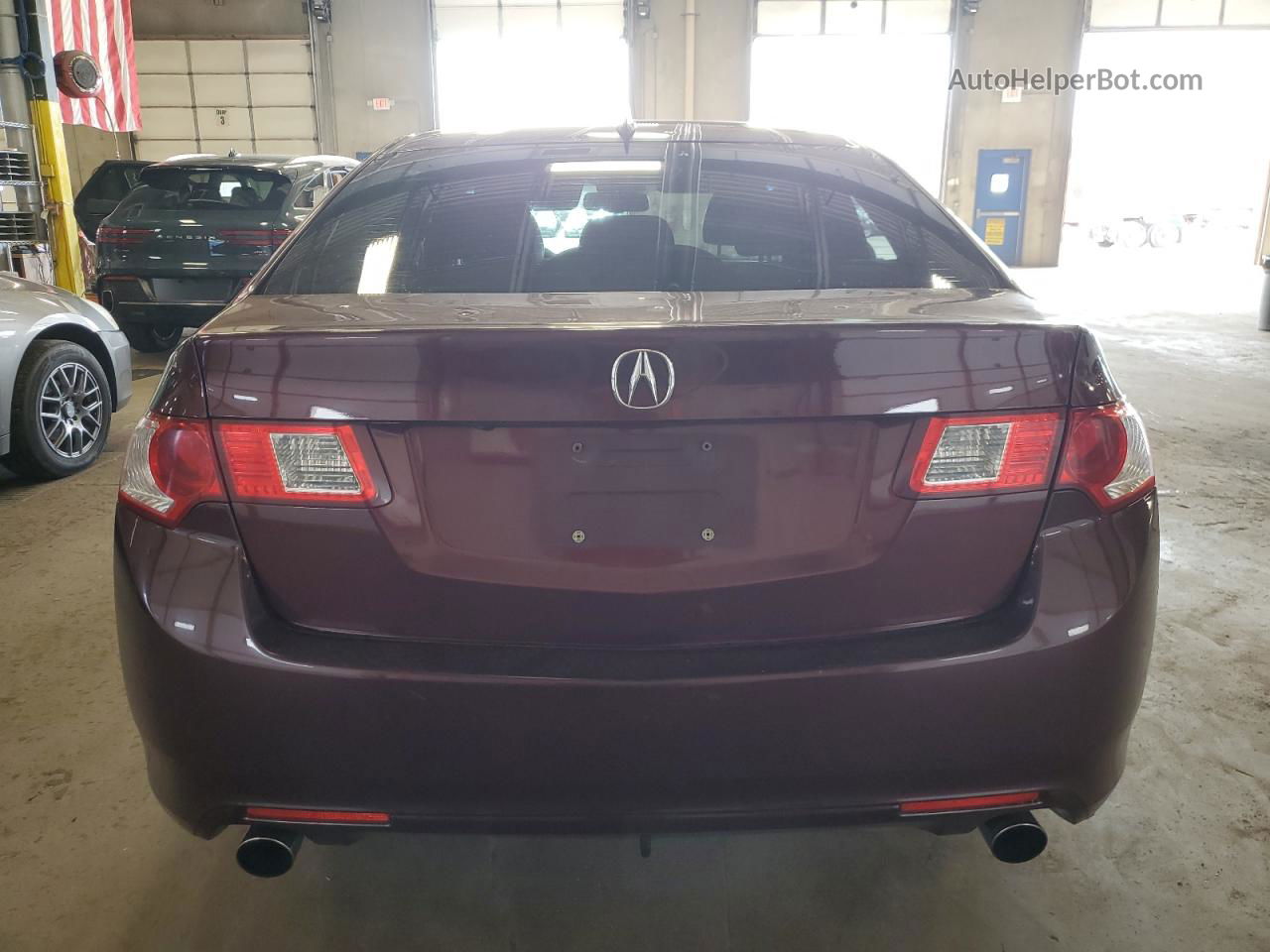 2010 Acura Tsx  Бордовый vin: JH4CU2F65AC043305