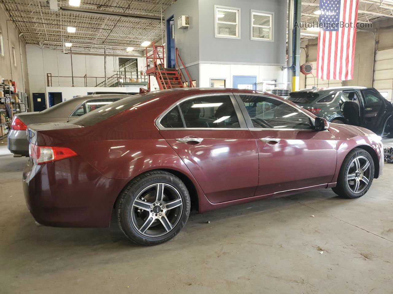 2010 Acura Tsx  Burgundy vin: JH4CU2F65AC043305