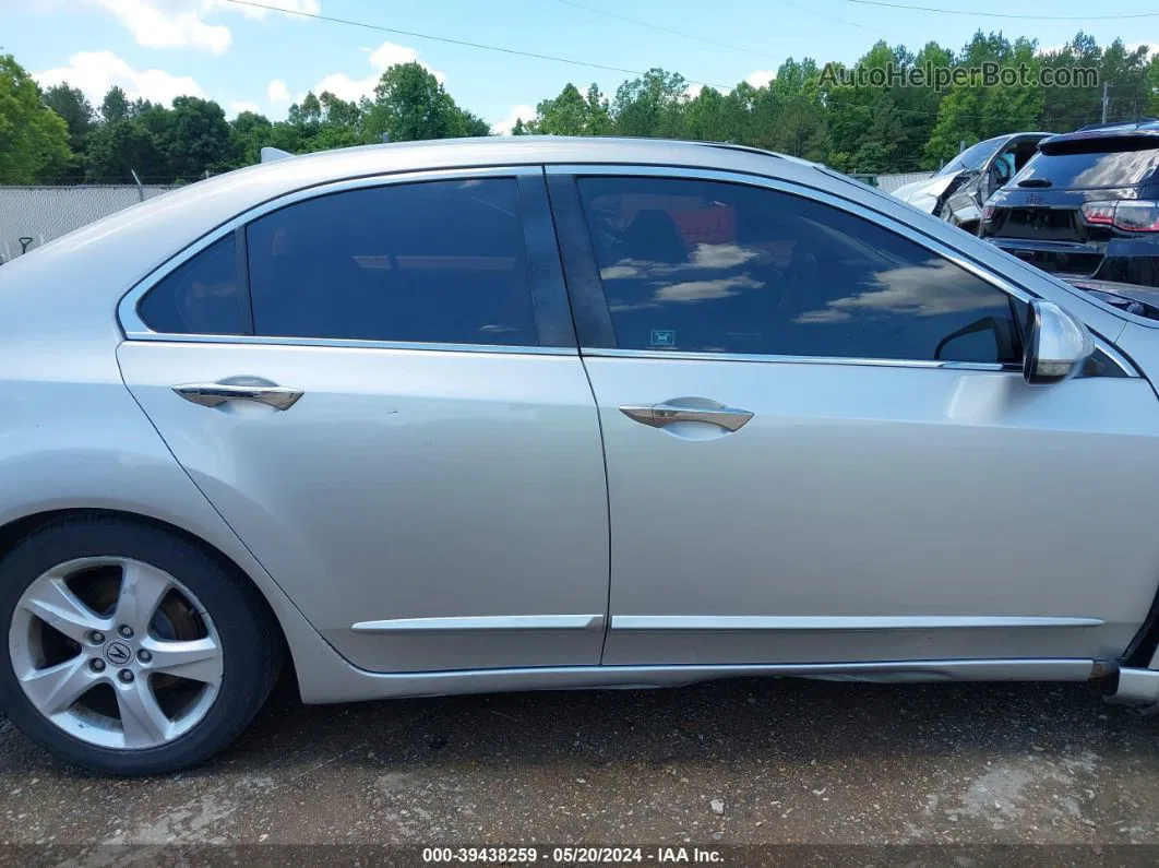 2010 Acura Tsx 2.4 Silver vin: JH4CU2F66AC001886