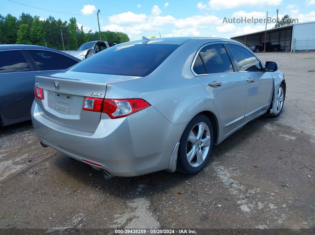 2010 Acura Tsx 2.4 Silver vin: JH4CU2F66AC001886