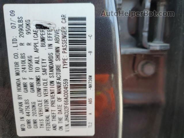 2010 Acura Tsx  Серый vin: JH4CU2F66AC004559