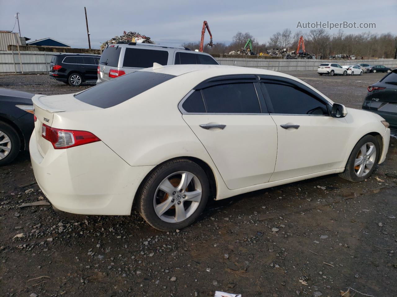 2010 Acura Tsx  White vin: JH4CU2F66AC040655