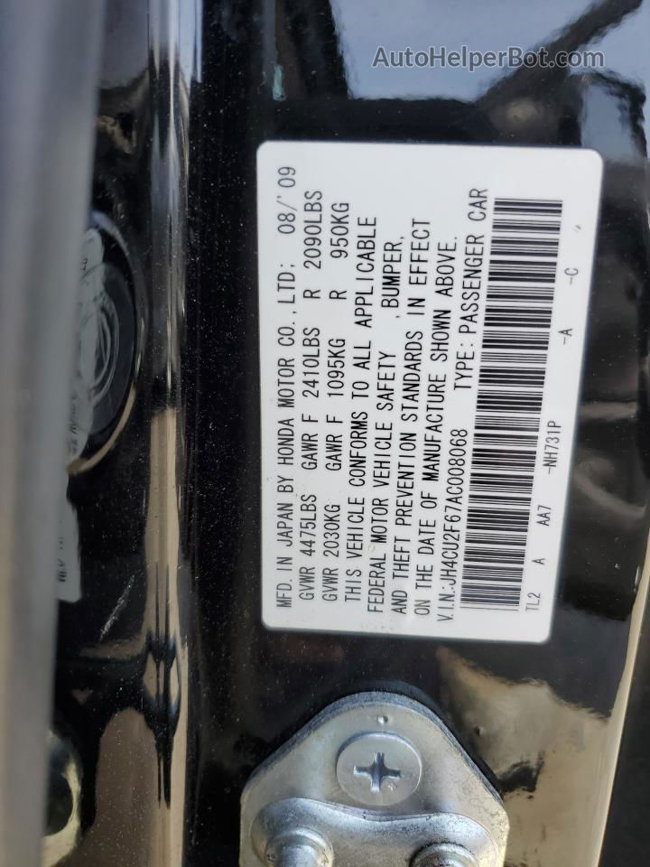 2010 Acura Tsx  Черный vin: JH4CU2F67AC008068