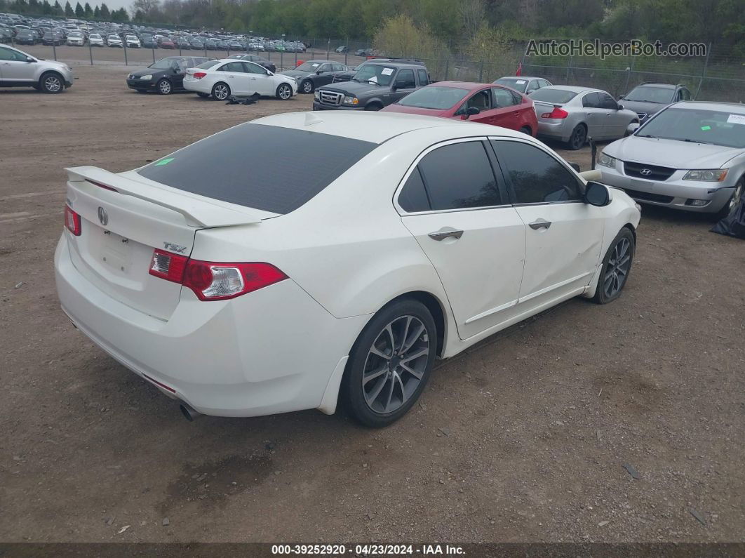 2010 Acura Tsx 2.4 White vin: JH4CU2F67AC020351