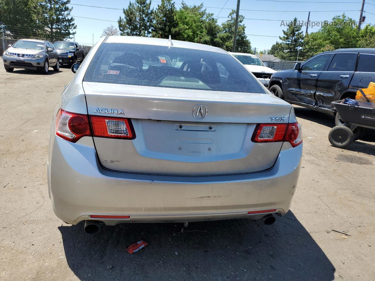 2010 Acura Tsx  Серебряный vin: JH4CU2F67AC021807