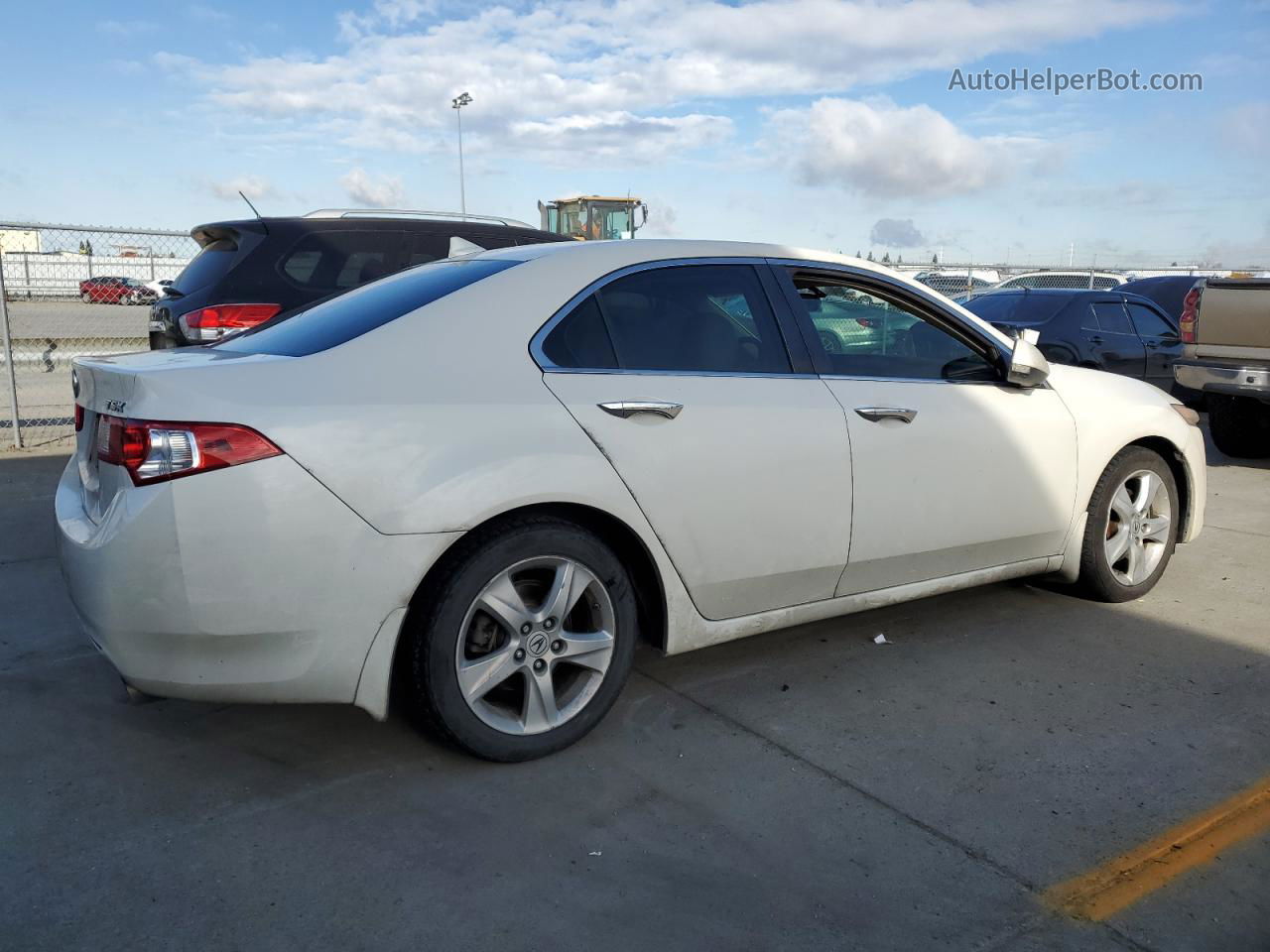 2010 Acura Tsx  Белый vin: JH4CU2F67AC023508