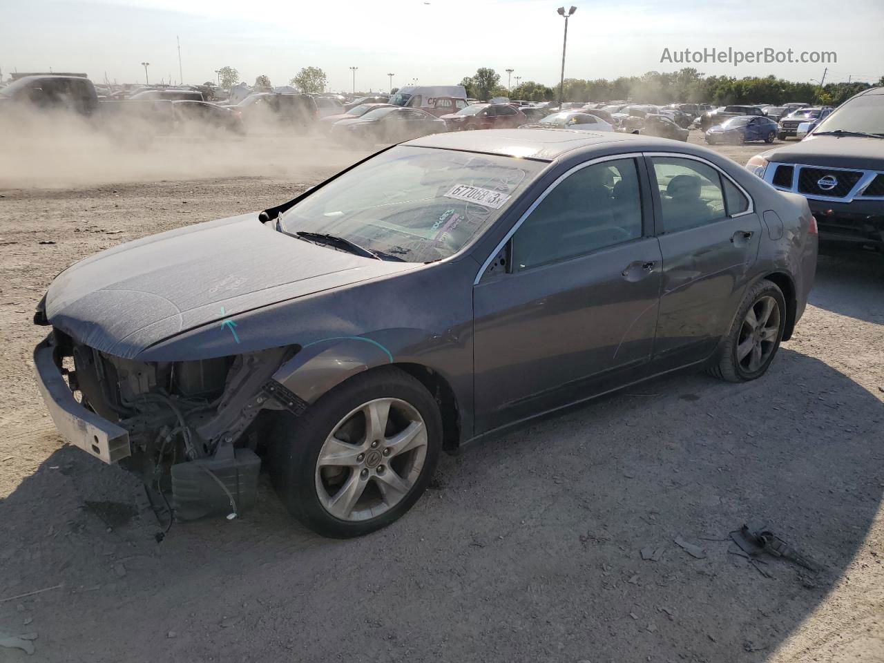 2010 Acura Tsx  Charcoal vin: JH4CU2F67AC039711