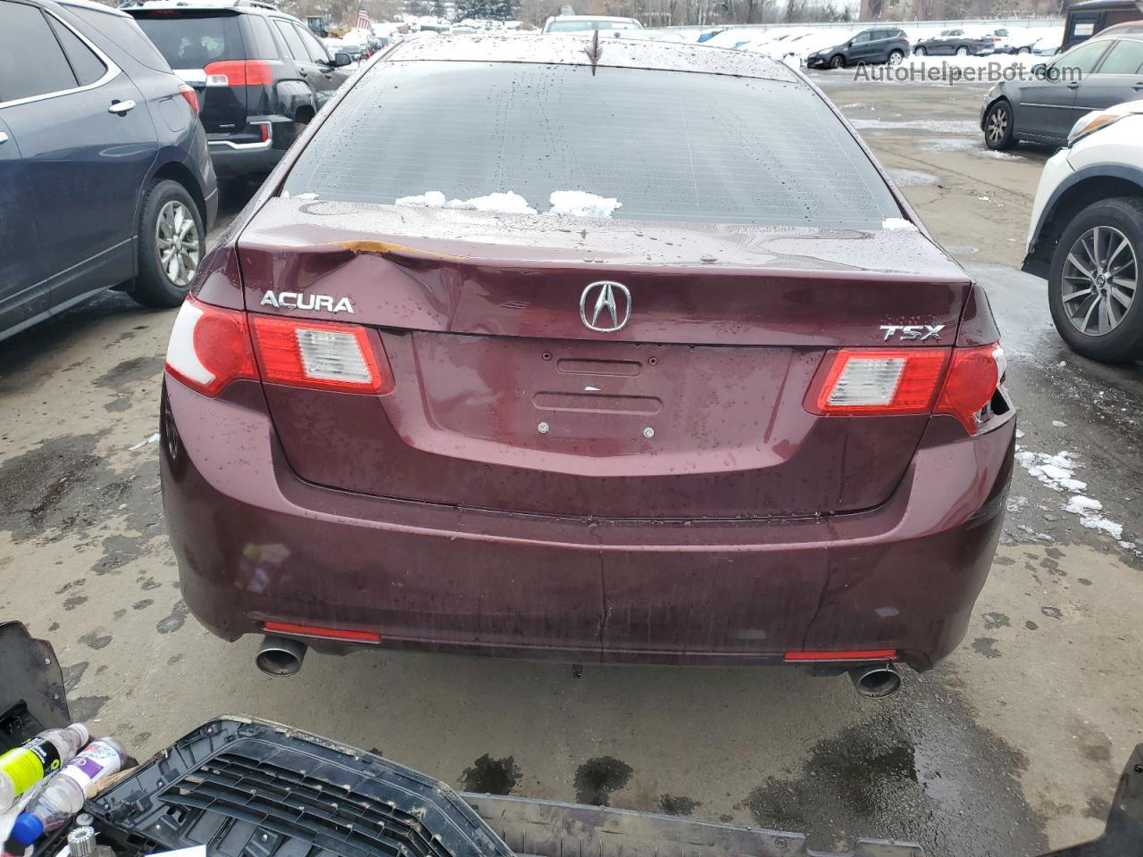 2010 Acura Tsx  Maroon vin: JH4CU2F67AC043354