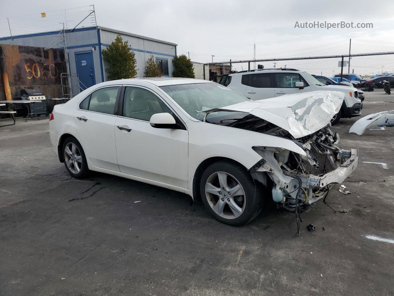 2010 Acura Tsx  Белый vin: JH4CU2F68AC003106