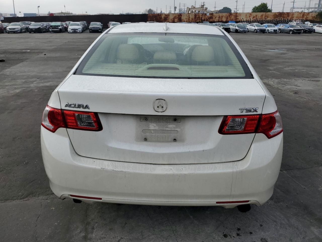 2010 Acura Tsx  White vin: JH4CU2F68AC003106